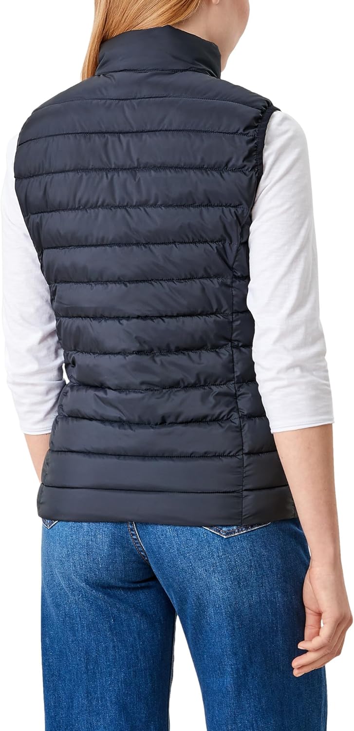 s.Oliver Herren Steppweste – Slim Fit, leicht gefüttert, Stehkragen – Funktional für Outdoor, Überga