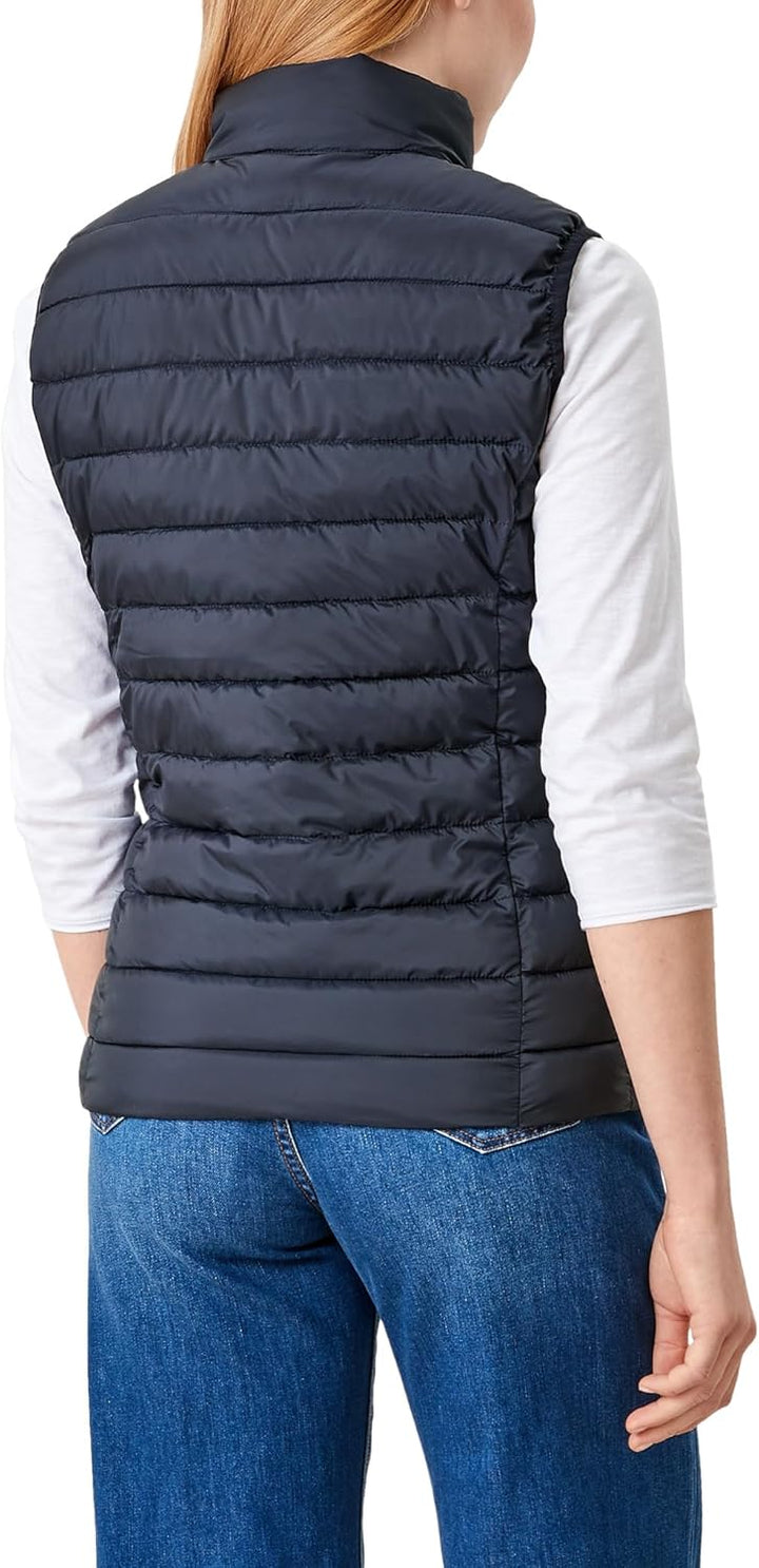 s.Oliver Herren Steppweste – Slim Fit, leicht gefüttert, Stehkragen – Funktional für Outdoor, Überga