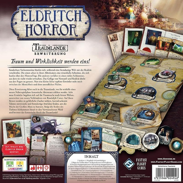 Fantasy Flight Games | Eldritch Horror – Traumlande | Erweiterung | Expertenspiel | Strategiespiel |