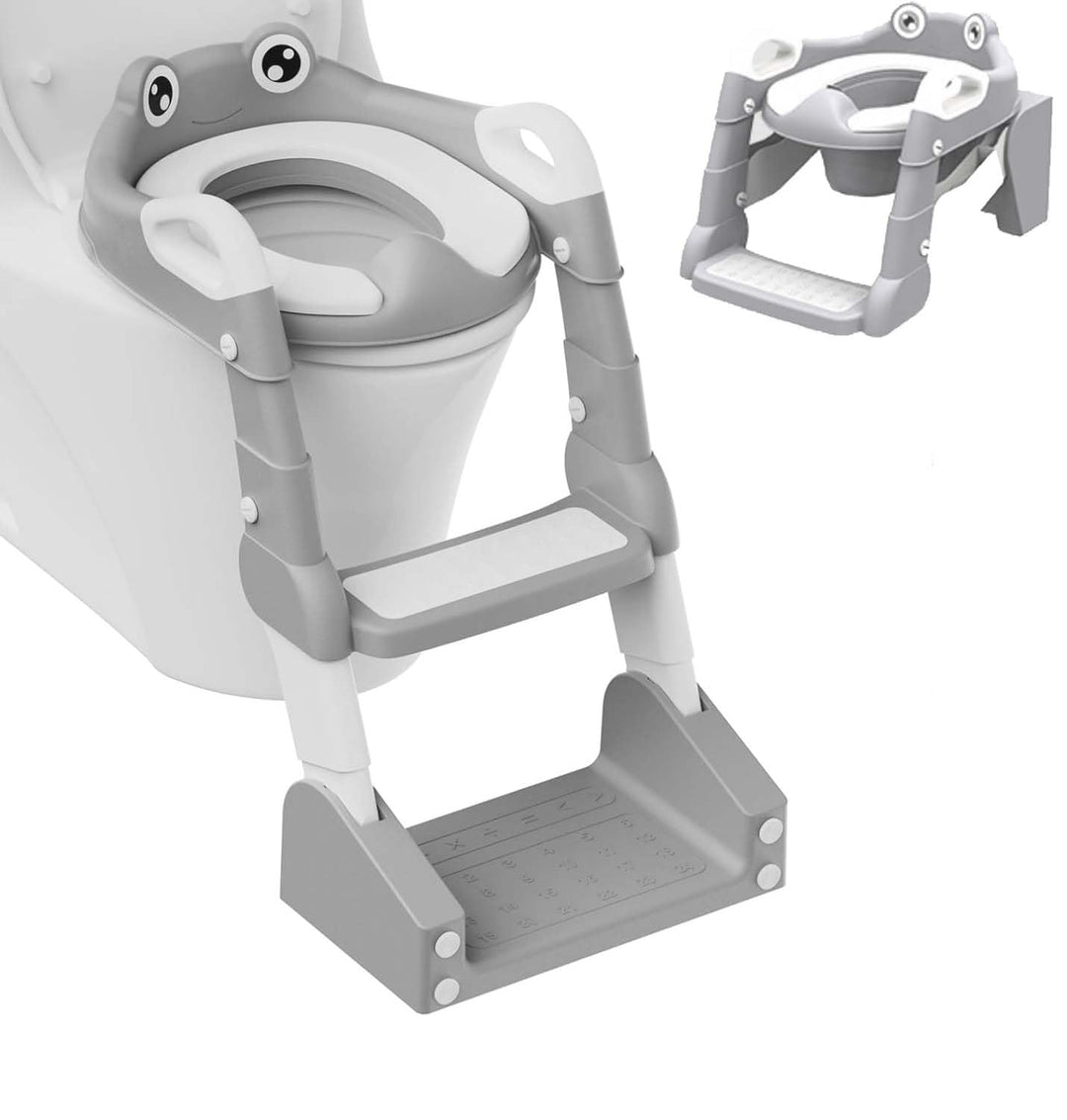 Toilettensitz Kinder mit Treppe,2 IN 1 Toilettensitz Kinder,Toilettentrainer für Kinder,Upgraded Kin