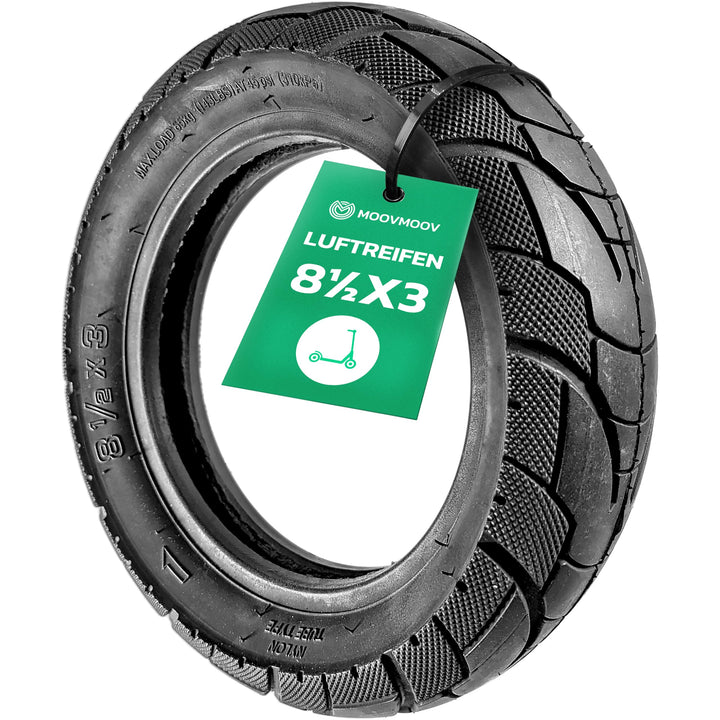 MOOVMOOV Aufblasbarer Reifen 8 1/2 x 3 – Schlauch nicht enthalten | = 8,5 x 3,0 | für VSett 8, VSett