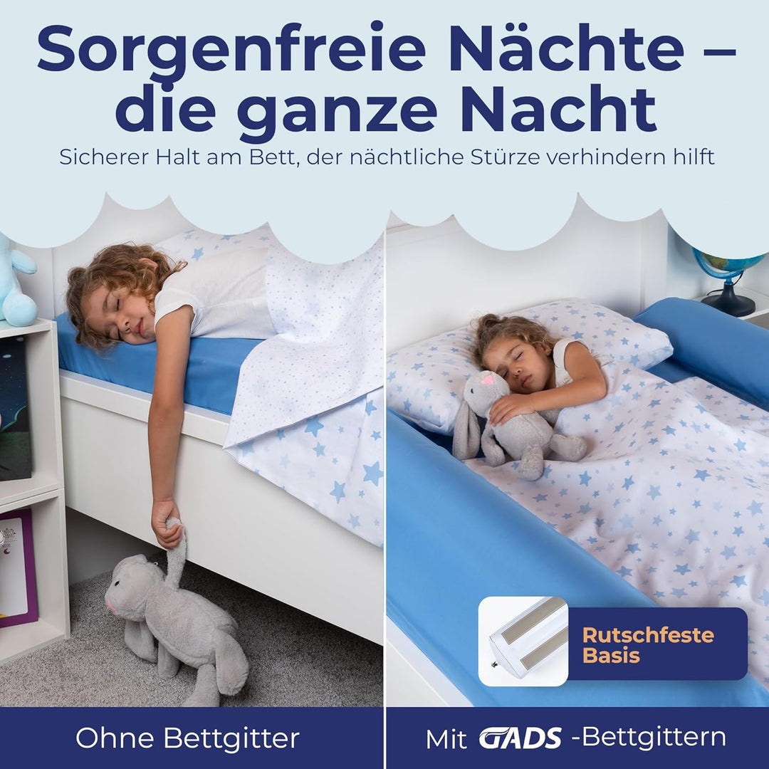 Gads Rausfallschutz Bett Reise [2er Set] - Aufblasbarer Rausfallschutz Kinder, Mobiler Rausfallschut