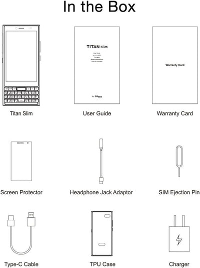 Unihertz Titan Slim, The New Sleek QWERTY 4G Smartphone Android 11 Unlocked NFC Smart