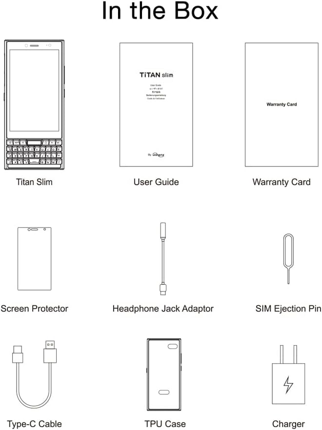 Unihertz Titan Slim, The New Sleek QWERTY 4G Smartphone Android 11 Unlocked NFC Smart