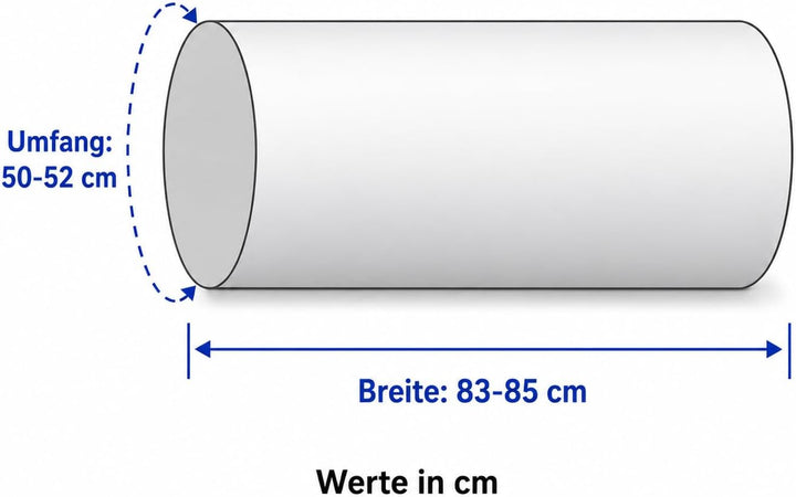 Mangelwaren Bügeltuch für Bügelmaschine mit Verschluss (Doppelpack) - Breite: 85 / Umfang: 50-52 cm