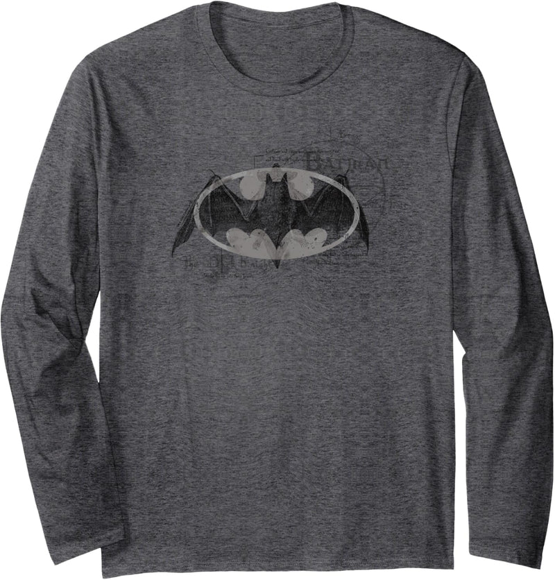 Batman Arcane Bat Logo Langarmshirt