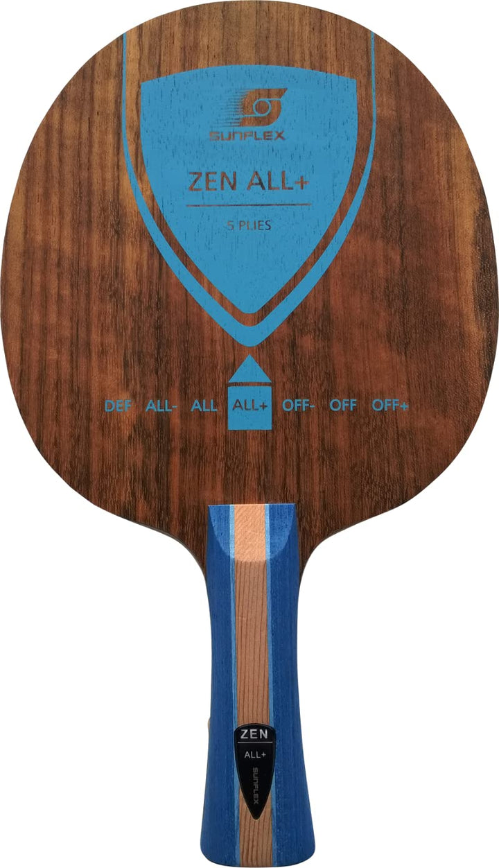 Sunflex Zen All+ Tischtennis-Holz | professionelles Allround Holz | 5 Furniere | sehr Gute Tempowert
