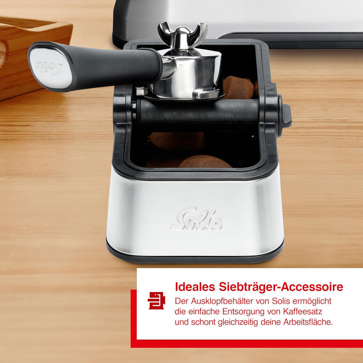Solis Perfetta Coffee Knock-Box - Abklopfbehälter für Siebträger - Knock Box - Kaffeesatz Abschlagbe