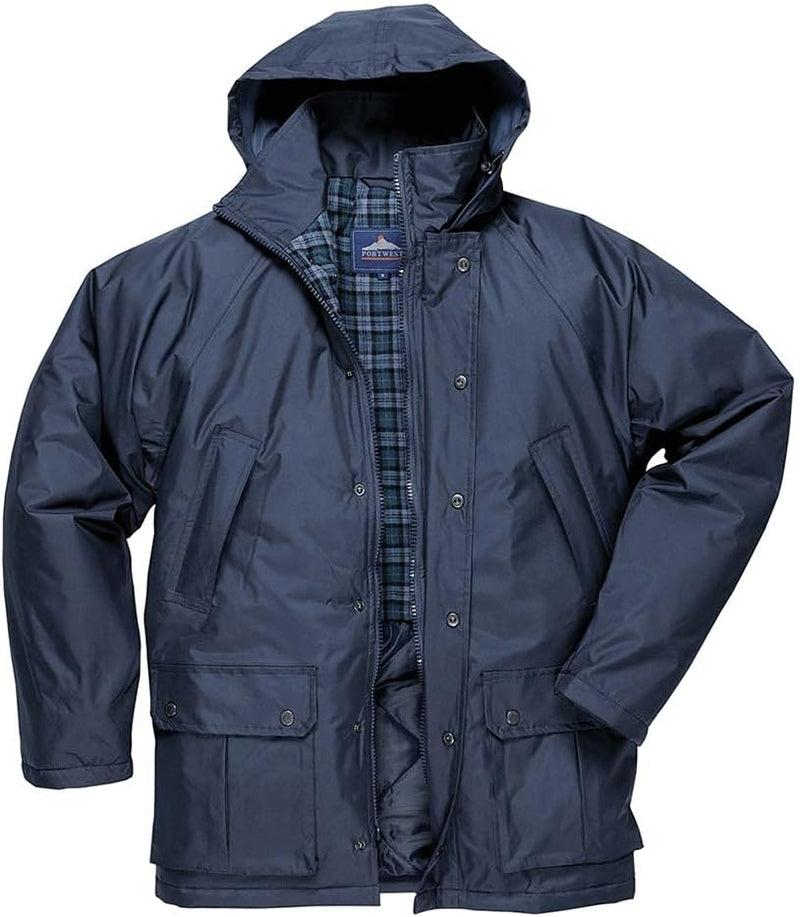 Portwest Dundee, gefütterte Jacke, Grösse: XXL, Farbe: Marine, S521NARXXL XXL Navy, XXL Navy