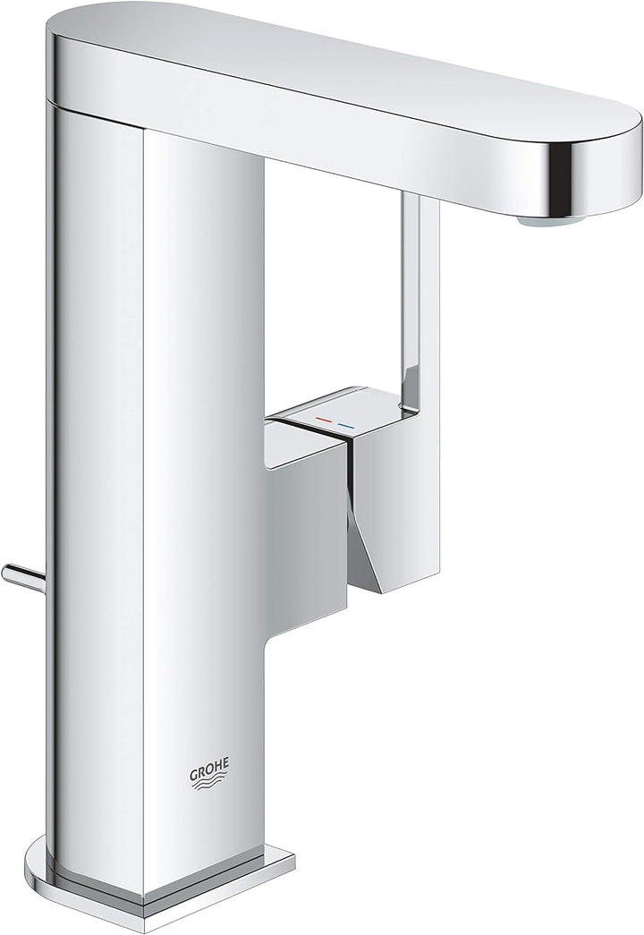 GROHE Plus | Badarmatur- Einhand-Waschtischbatterie | mit Zugstangen- Ablaufgarnitur | chrom | 23871