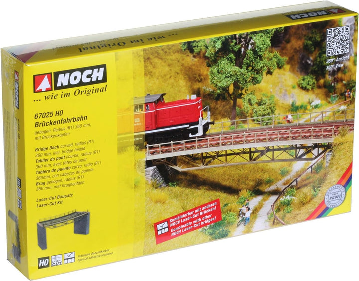 Noch 67025 - Brückenfahrbahn gebogen R1