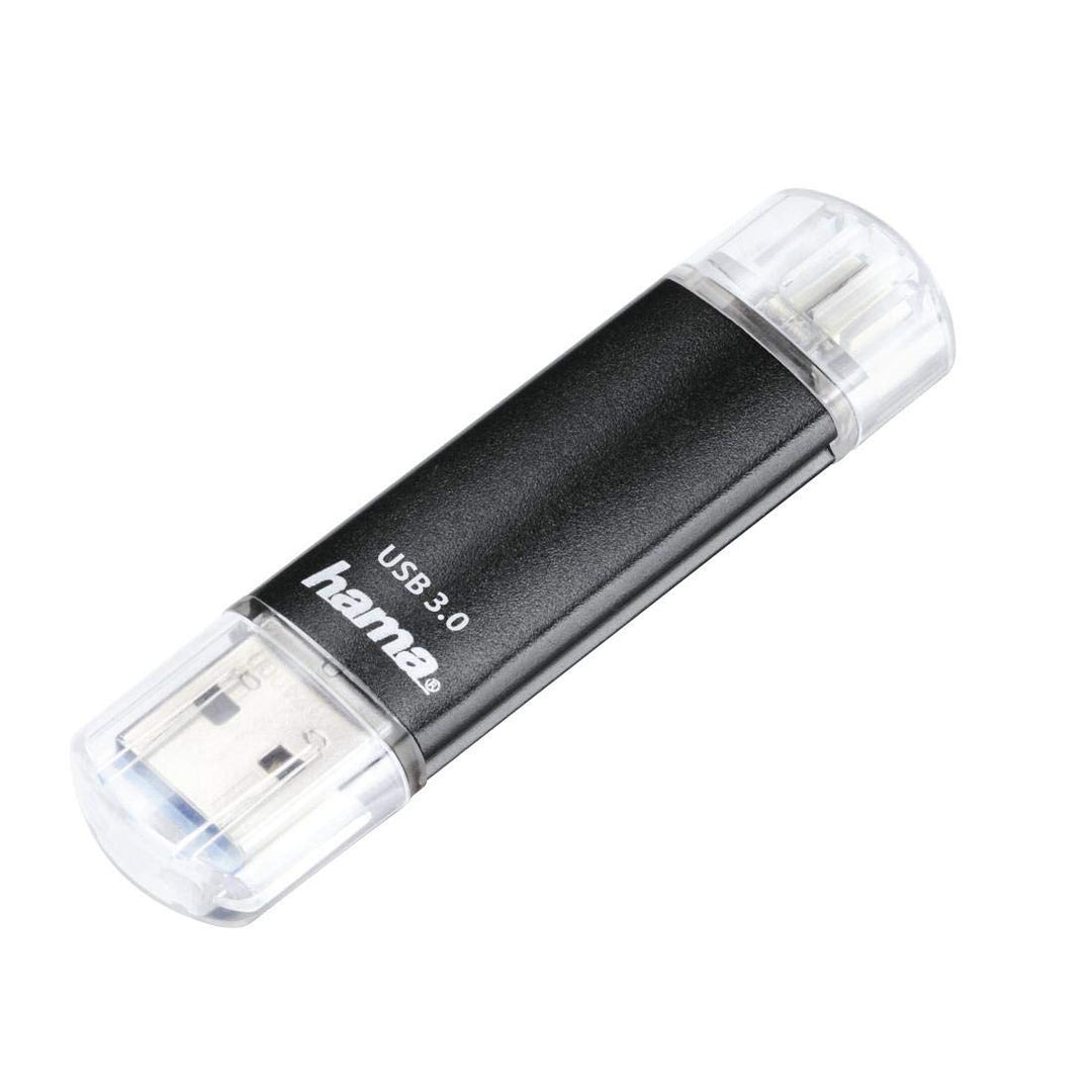 Hama 256GB USB-Speicherstick mit USB 3.2 Gen 1 & microUSB (2-in-1 USB-Stick, zB für Android Handy, T