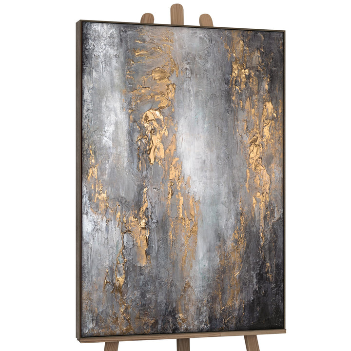 YS-Art Luxus Abstrakt Design Acryl Gemälde auf Leinwand Milchstrasse handgemalt Wandbilder Wohnzimme