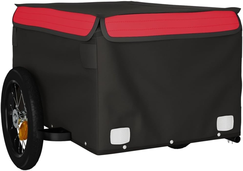 Gecheer Fahrradanhänger Hunde, Hundeanhänger, Hundetransporter, Hunde Anhänger, Schwarz und Rot 30 k
