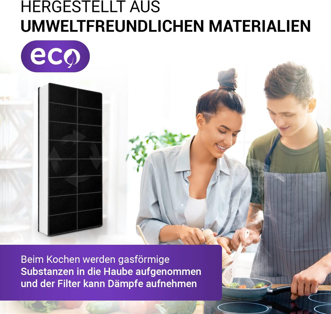 Filter Dunstabzugshaube Kohlefilter 430x175mm Ersatz für 296178 Neff Abzugshaube Filter - Aktivkohle