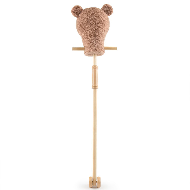 Bieco Steckenpferd Kinder Bär Mika | Hobby Horse Pferde | Steckenpferd Rollen | Steckentier Holz Pfe
