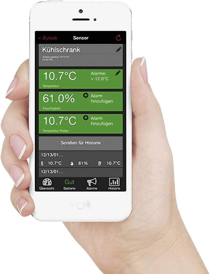 Mobile Alerts MA 10660 Windsensor, Zusatzsensor, Datenübertragung auf das Smartphone, weiss, 18,5 x
