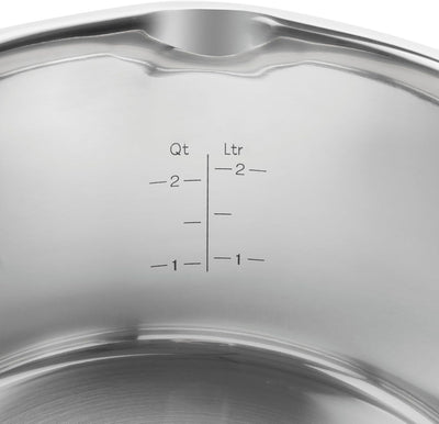 ZWILLING TrueFlow Kochtopfset, 4-teilig, Mit Ausgiessfunktion, Induktionsgeeignet, Edelstahl, Silber