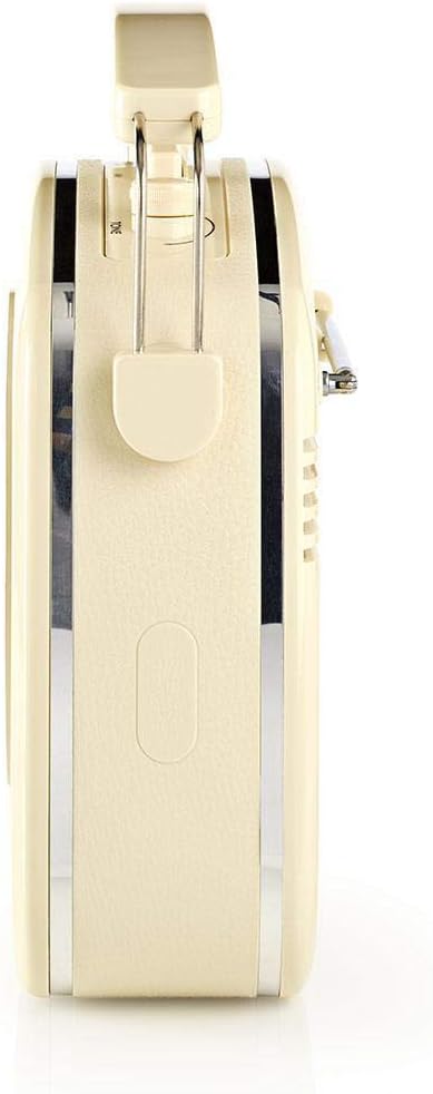 Nedis - UKW-Radio - 60 W - Bluetooth® - Retro-Design - Built-In Lithium-Ion - Integrierte Mikrofon -