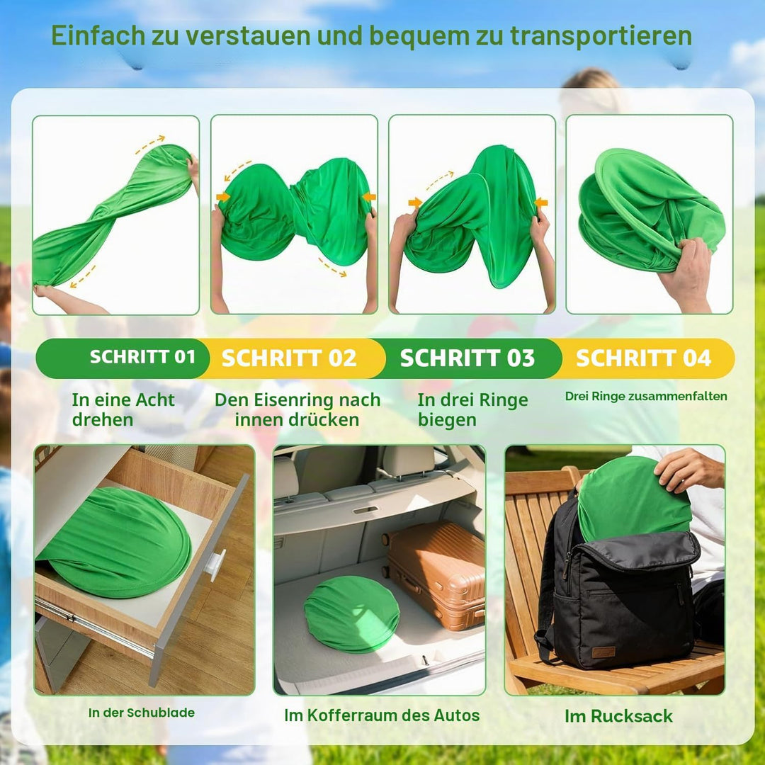 Granny Pants Gartenspiel-Set, Outdoor-Partyspiel mit 4 Hüpfbällen und 1 Pumpe, Team-Staffelspiel für