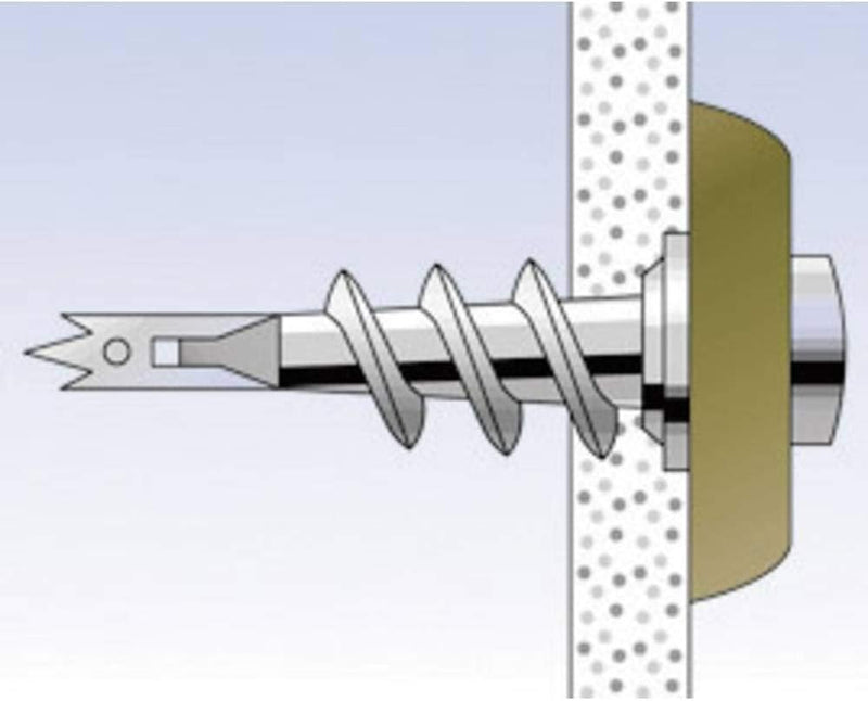 fischer Gipskartondübel Metall GKM 12 mit Schraube, selbstbohrender Gipsdübel, starker Dübel für Gip