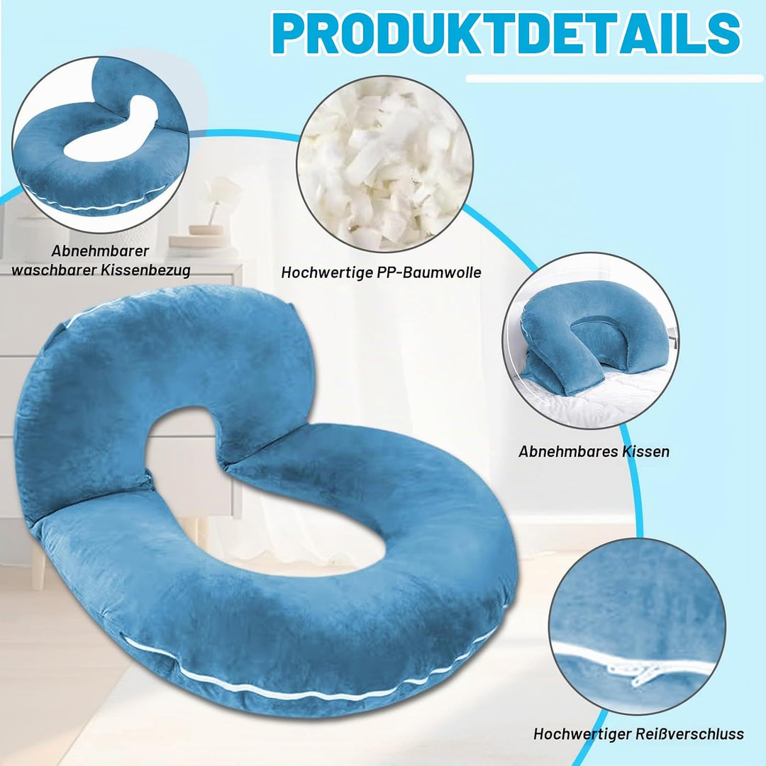 Lesekissen für Bett und Sofa, Lesekissen mit Rückenlehne für Erwachsene, Sofa Komfortkissen, Reading