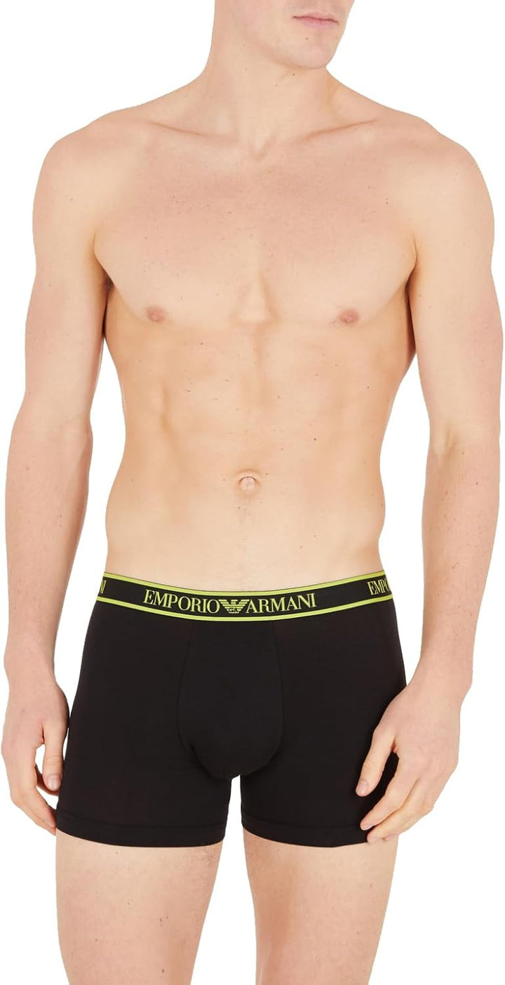 Emporio Armani Boxer 3 Pack Shorts Knit S Black/Black/Black, S Black/Black/Black