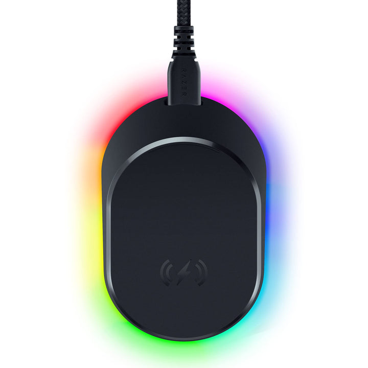 Razer Mouse Dock Pro mit kabellosem Ladepuck: magnetisches kabelloses Laden - Integrierter HyperPoll
