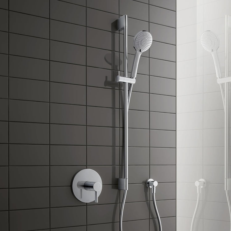 Duravit Universal Duschkopf, Duschbrause mit 3 Strahlarten (Rain, Intense Rain, Soft Rain), Handbrau