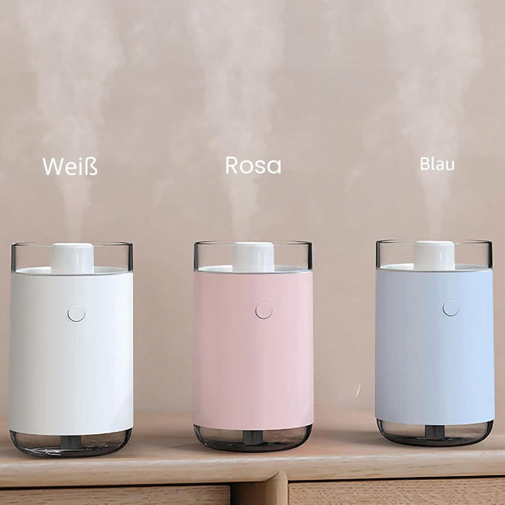 Irishom Luftbefeuchter Aroma Diffuser Salzstein Lampe 260ml USB Salzkristalllampe Duftöldiffuser mit
