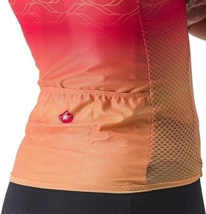 CASTELLI Damen T-Shirt XS Hibiskus/Soft Orange, XS Hibiskus/Soft Orange