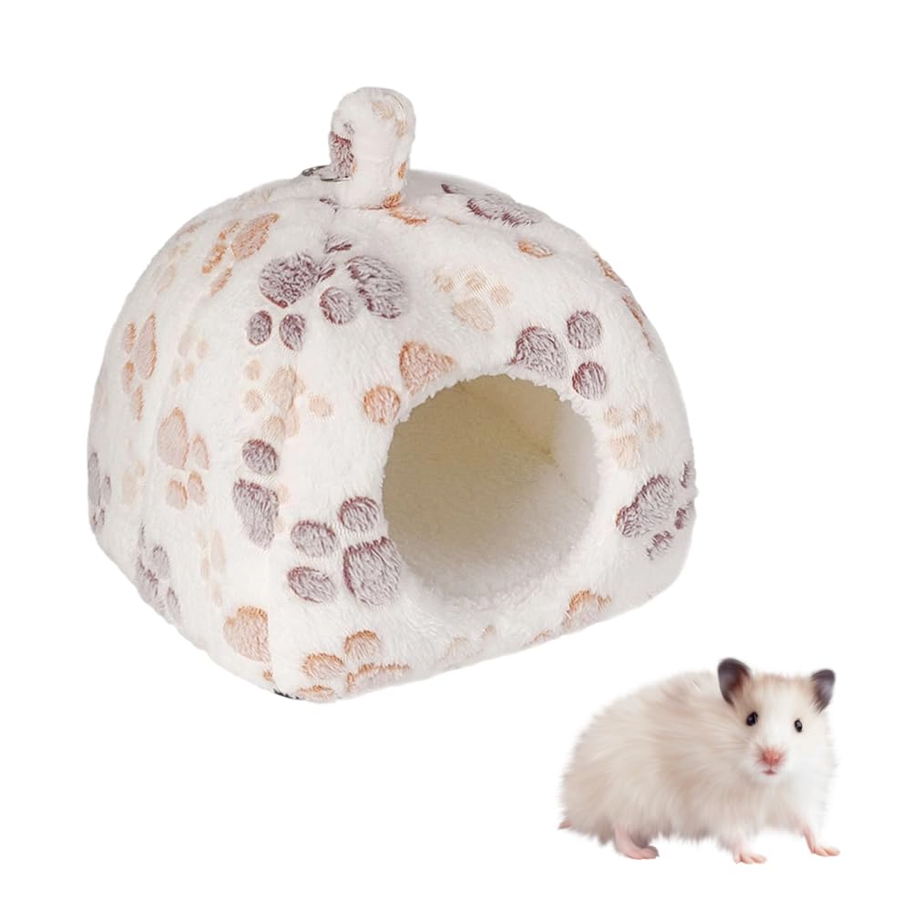 Meerschweinchen Höhle,Warme Ratten Kuschelhöhle für Kleintiere Weiss, Weiss