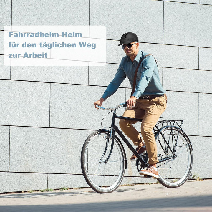 Shinmax Fahrradhelm für Damen und Herren, Einstellbarer Helm mit Visier & Sonnenschutz, Leicht & Bel