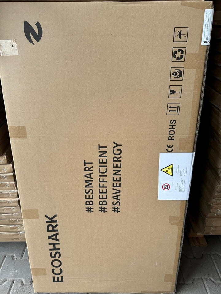 ECOSHARK® Infrarotheizung mit Thermostat 800W weiss [ENERGIEKOSTEN SPAREN] - inkl. Fernbedienung - S
