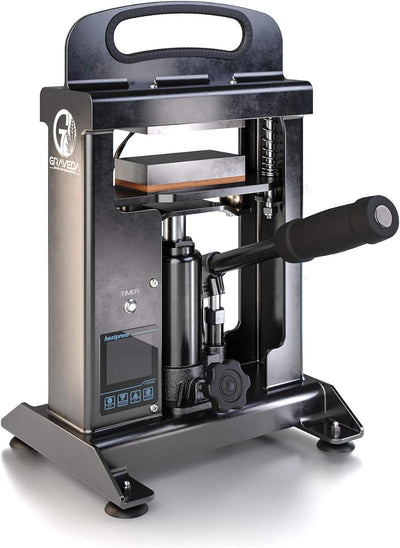 Graspresso - 10t Rosin Press mit 10 Tonnen Hydraulik Zylinder, Kolophonium Presse, 12 x 6 cm Platten