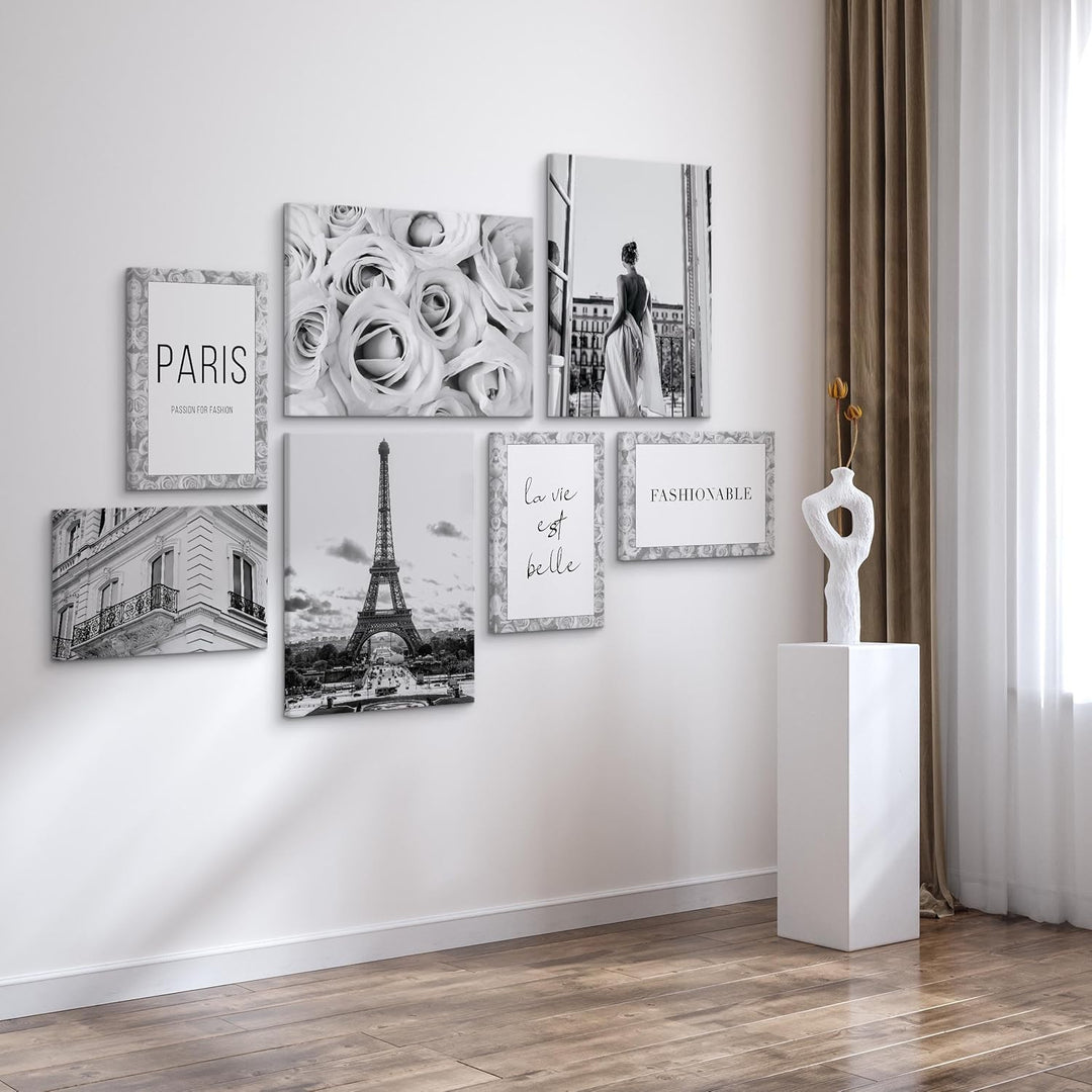 Muralo - Wandbilder Set - Leinwand Bilder Set Aufhängefertig - Bilder für Wohnzimmer Schlafzimmer -