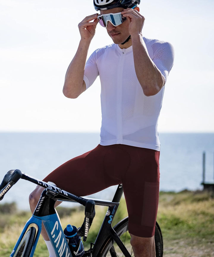 Lo.gas Herren Radfahren Bib Shorts, Radfahren Shorts für Männer Gel gepolstert mit Taschen, Road Sho