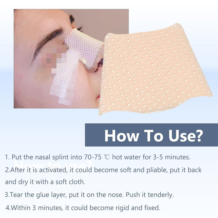 Thermoplastische Nasenschienen, externe Nasenstützung, Schutz für Nasenbandage, Rhinoplastie, Septop