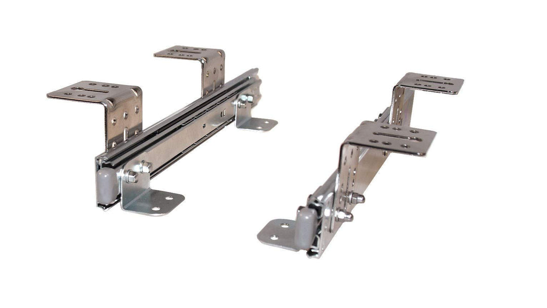 EisenRon Teleskopschienen für Tastaturauszug 300 mm Nutzhöhe XL 77 mm Untertischmontage