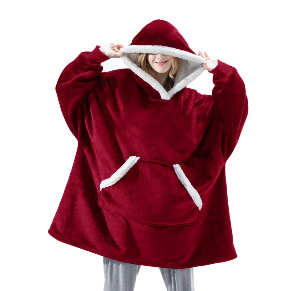 Shamdon Home Collection Oversize Hoodie Decke Damen, Unisex Kapuzenpullover, Riesen-Sweatshirt, Supe