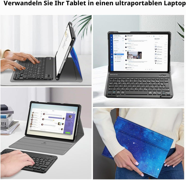 FINTIE Tastatur Hülle für Samsung Galaxy Tab A11+ Plus 11" 2025 / Tab A9+ Plus 11 Zoll 2023 Tablet,