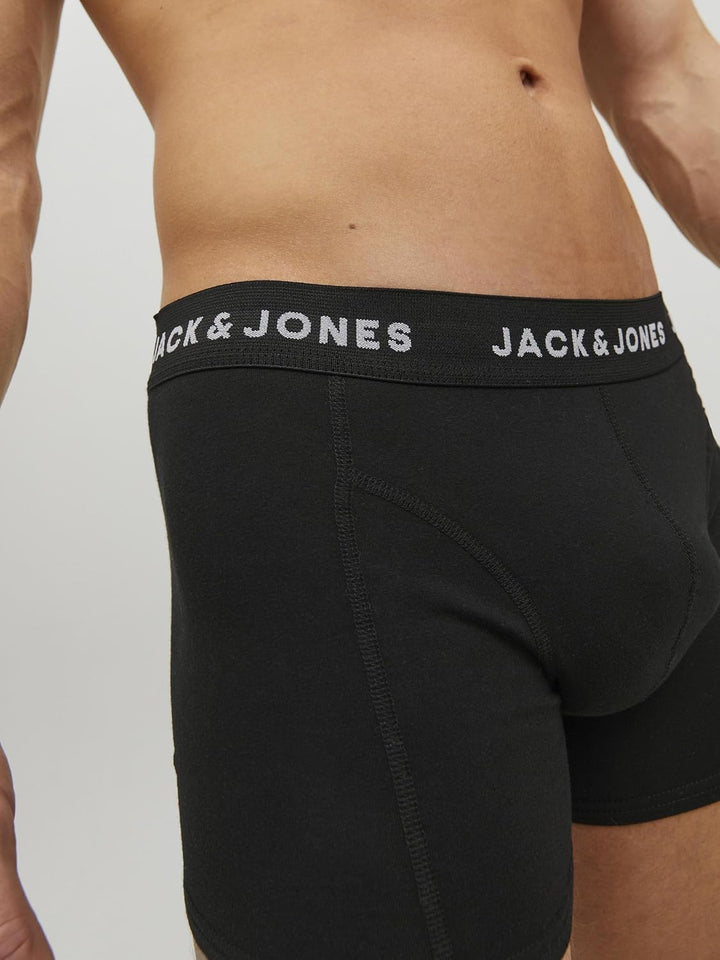 JACK & JONES Male Trunks 5er-Pack Herrenunterwäsche in Grösse XS–XXL S Schwarz, S Schwarz