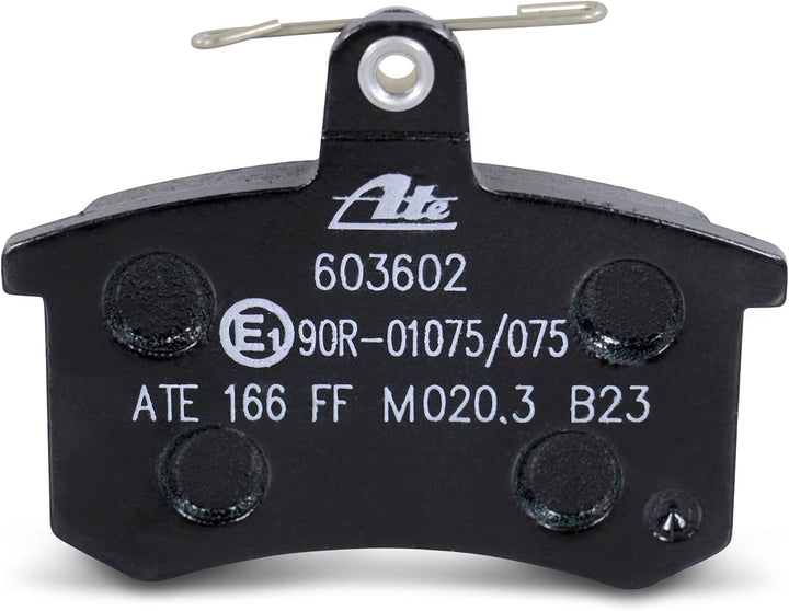 ATE Bremsenset Hinterachse inkl. Bremsscheiben Hinten Ø 245 mm Voll und Bremsbeläge Hinten, Passend