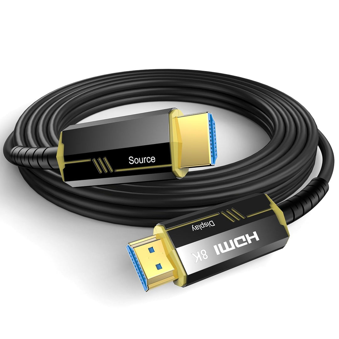 DGHUMEN 8K HDMI Glasfaserkabel 3M, HDMI 2.1 Kabel 48Gbps High Speed Kabel Unterstützung 8K@60Hz 4k@1
