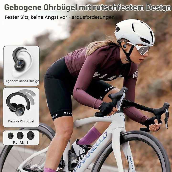 Bluetooth Kopfhörer Sport, 2026 In Ear Kopfhörer Bluetooth 5.4 mit 60h Spielzeit, IPX7 Wasserdichte