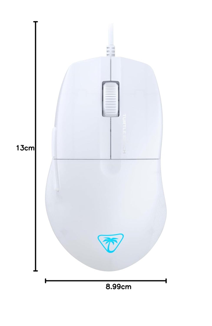 Turtle Beach Pure SEL – Ultraleichte, ergonomische RGB-Gaming-Maus, optischer 8K DPI-Sensor, mechani