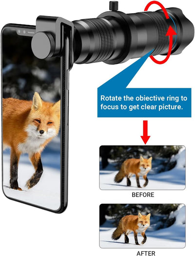 Apexel Teleobjektiv für Smartphone,leistungsstarkes 28-faches HD-Telefon-Teleobjektiv Kameraobjektiv