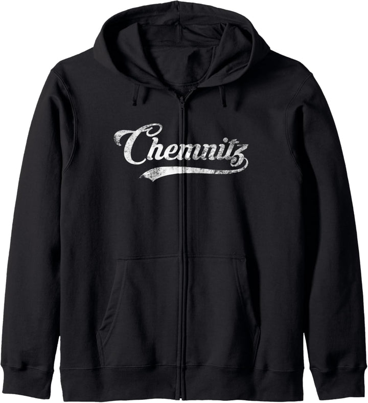 Chemnitz Stadt Vintage Design - Cool Old School Kapuzenjacke