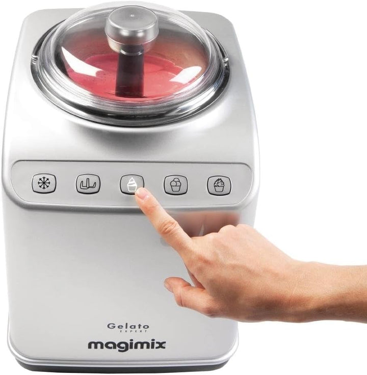 Magimix Eismaschine Gelato Expert mit 180Watt aus Edelstahl, 11680RW
