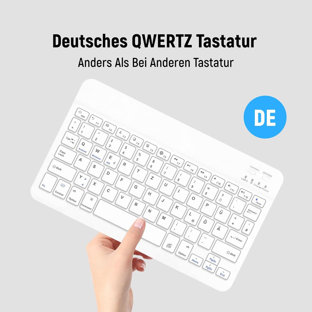 Lielax für iPad 10. Generation Hülle mit Tastatur (10,9", 2022), Hülle mit Tastatur für iPad 10,9 Zo